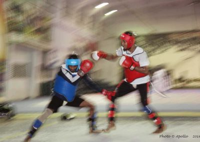 Sports=Photo by Apollo=D-1-Apollo_2016)_28=Two martial artists are practicing before their competition in Dhaka, Bangladesh.